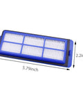 Six Pack Replacement Vacuum Filters For RoboVac 11S Max, 15C Max, 30C Max, 25C Max, blue high efficiency filter dimensions