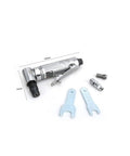 Built Like A Tank Mini Quarter Inch Air Angle Die Grinder 90 Degree Pneumatic Tool Kit with wrenches and connectors.