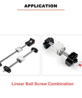 Aluminum Ball Screw Nut Housing Bracket For SFU 2505 And SFU 2510 in CNC router application display