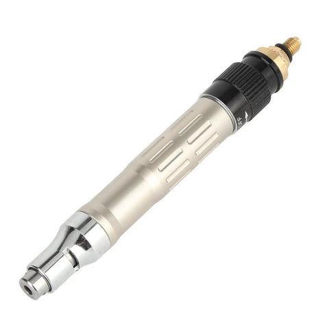 Kickin It To The Next Level With This Badass Pencil Die Grinder Air Tool Kit Featuring Tough Tungsten Alloy Gears And Rock Solid 70000 RPM Pneumatic Engraving Pen Performance, silver handheld engraver.