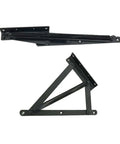 Bench Seat Hinges And Lift Spring Set For Bed Boxes And Chests, Pull Down Storage Lids, Galvanized Steel, 80 Degree Open