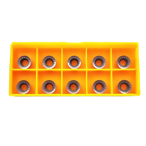 11 Pieces RPMT10T3 MOE Indexable Carbide Milling Inserts Kit With SRDPN1616H10 Tool Holder And T15 Wrench for CNC Machines