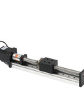 Ultimate Electric Linear Guide Rail Cross Actuator System With 57 Stepper Motor Ball Screw Motion Module For DIY CNC And Robotics Projects, Smooth Precise Motion, High Torque, Easy Setup And Rock Solid Performance, black linear rail actuator