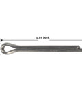 Durable Marine Propeller Cotter Pins For Suzuki Yamaha Johnson Evinrude Outboard Motors 12 Pieces Replacement, stainless steel, size shown