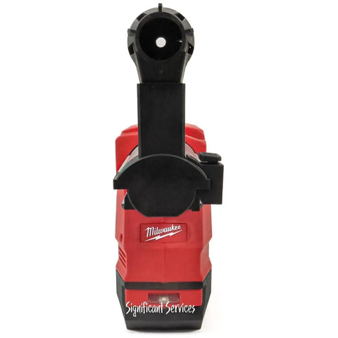 Pro Grade Cordless Dust Collection System Kit For 18V Tools With Universal Dust Extraction And HEPA Filter, red finish