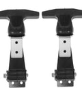 2 Pack Stainless Steel T Handle Draw Latches with Flexible Rubber for Tool Box and Cart Beefy Grip Easy to Operate
