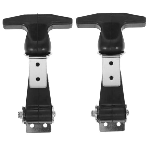 2 Pack Stainless Steel T Handle Draw Latches with Flexible Rubber for Tool Box and Cart Beefy Grip Easy to Operate