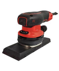 Kickass Electric Belt And Orbital Sander With Adjustable Speed Settings For Woodworking And Metal Refinishing Featuring Hella Smooth Dust Free Grinding Pad side view