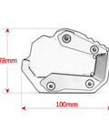 Heavy Duty Side Stand Extension Plate For Honda CRF1100L Africa Twin Adventure Sports DCT 2020 Through 2026 Foot Pad Support Upgrade