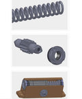 Internal components of Hydraulic Door Closer With Soft Close And Adjustable Arm For Home And Commercial Doors in aluminum alloy