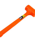 Heavy Duty 6 Pound Dead Blow Hammer With Non Slip Unibody Molded Handle, Checkered Grip, Spark And Rebound Resistant in orange color