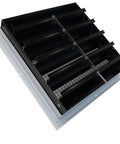 Twenty four inch damper grille for Top Tier Heavy Workhorse Roof Mount Whole House Fan For Flat Roofs With Zero Attic.