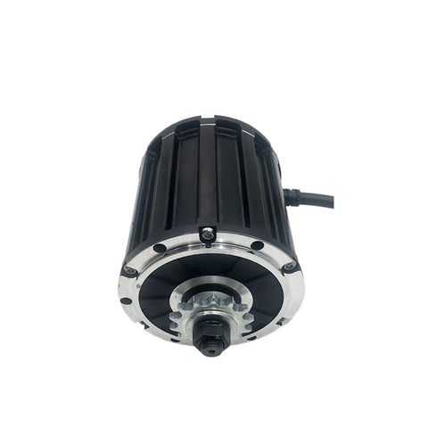 Drop In Qs120 2000W Pmsm Mid Drive Motor With Belt Pulley Or 428 Sprocket For Electric Moped Build A Beast Bike Slay Nasty Hills With Chunky Torque Output, black motor showing pulley detail.