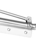 Close-up of aluminum arm on Two Pack Adjustable Aluminum Door Closer Set With Heavy Duty Build And Soft Close Spring