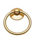 4 Pack Cabinet Knobs And Ring Pulls For Drawers And Dressers, 1.4 Inch Diameter, Gold Finish, Sleek Modern Style
