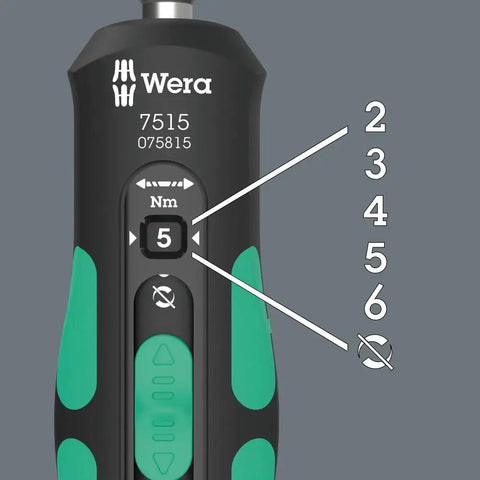 Kraftform Safe Torque Speed Torque Screwdriver With Quick Torque Adjustment And Lockable Torque Setting, close-up showing Nm scale