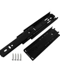 Black 6 Inch Cabinet Drawer Slides Kit with easy installation drawer rails and accessories for smooth quiet sliding durable triple track design