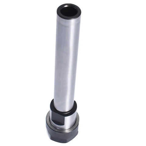 ER16 100L Straight Shank Tool Holder Collet Chuck For CNC Lathe Milling, 16mm Shank, High Grade Carbon Steel, Front View