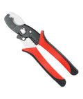 Heavy Duty 8 Inch Wire Stripper And Cable Crimper Tool Manganese Steel Blade with red and black rubber grips.