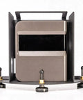 Metal Protective Case For SkyTrak Launch Monitor And Golf Simulator, Black, Rugged Shield To Guard Your Gear, front view