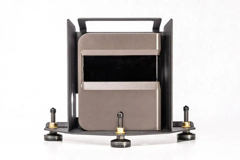Metal Protective Case For SkyTrak Launch Monitor And Golf Simulator, Black, Rugged Shield To Guard Your Gear, front view