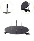 Straight Up Heavy Duty Wire Dispenser Rack And Portable Cable Management Tray with metal build and adjustable spools.