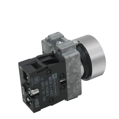 Two Pack 22 Millimeter Momentary Push Button Switch SPST 1 Normally Open Black 660V 10A Panel Mount Button For DIY Builders Enclosures