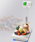 Heavy Duty Digital Floor Scale Featuring HD LCD Screen And Stainless Buttons Dead On Accurate Up To 660 Pounds Foldable Platform for weighing vegetables and fish.