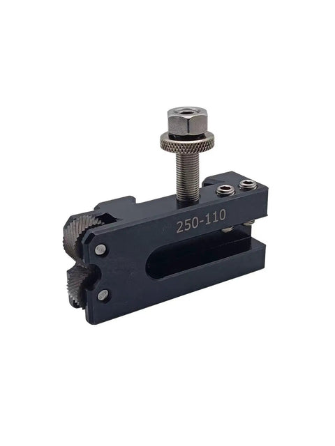 8 Piece Wedge Type Quick Change Tool Post Kit for Lathe with Tool Holders for 6 to 12 Inch Swing Diameter detailed view of holder.
