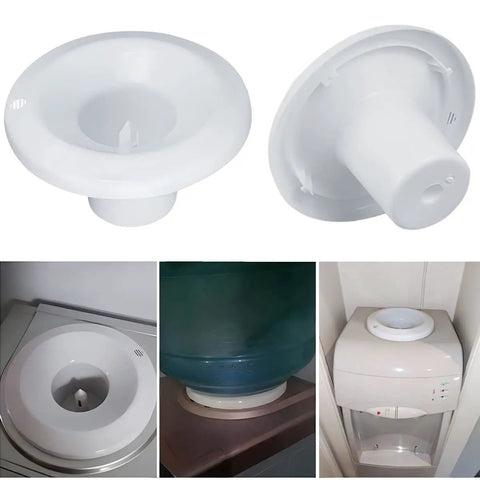 Water Dispenser Replacement Parts Smart Seat WaterGuard Assembly for water coolers, white, no fuss install, durable, multi-angle view