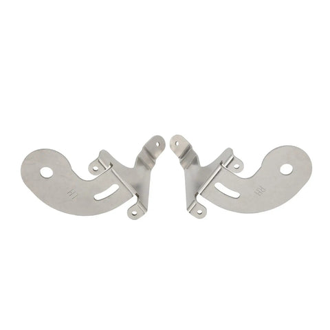 Left And Right Adjustable Stainless Steel Chrome Fog Light Mounting Brackets For Mini R50 R52 R53 2001 To 2006 Replacement, predrilled