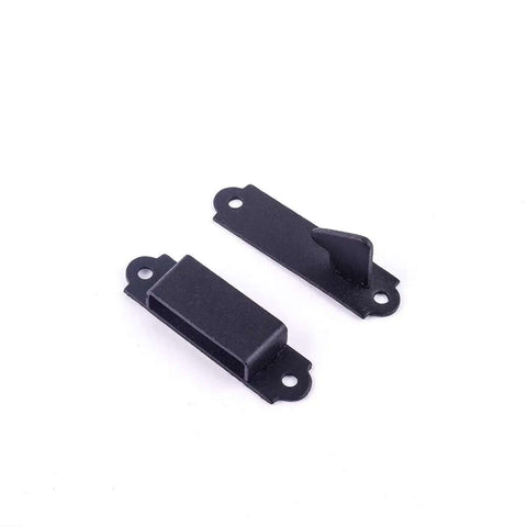 Black Wrought Iron Gate Floral Ring Turn Latch Lock Set 6 Inch Long, Light Duty Antique Latch Pull For Barn Doors Or Gates