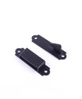 Components of Black Wrought Iron Floral Ring Pull Gate Latch For Fence And Door With Mounting Hardware in detail
