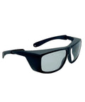Bombproof CO2 Laser Goggles With Rock Solid OD 6 Plus Filter And Hella Clear 75 VLT Lens For Engraving Cutting And Marking Projects CE EN207 Certified rugged black safety glasses with a lightweight frame.