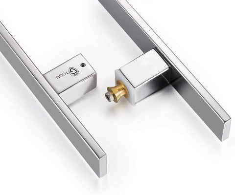 Tough As Nails Heavy Duty Stainless Steel Push Pull Door Handle For Glass And Barn Doors 304 Grade Polished Chrome 36 Inch