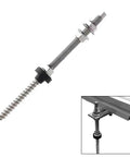 M10 Hanger Bolts For Solar Panels With EPDM Seal And Locking Nut A2 Stainless Steel Hex Drive SW7 Roof Mounting Gear 20cm