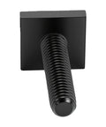 No Drill Install Heavy Duty Four Square Head T Slot Bolt Adapters For Roof Rack Crossbars, black adapter with ribbed handle.