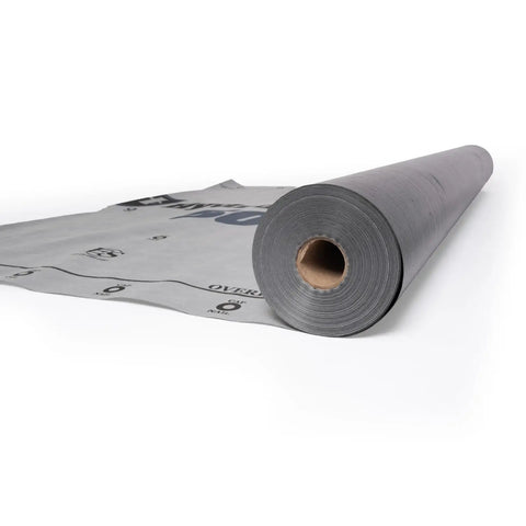 Top Shelf Synthetic Roof Underlayment Boasts Hardcore Fifty Year Waterproof Cover roll with pre-printed nailing lines.