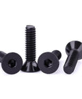 10-32 By 3/4 Inch Flat Head Socket Head Cap Screws Black Oxide Coated 304 Stainless Steel 18-8 Full Thread Coarse Hex Drive