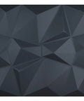 3D Leather Tile Wall Panels Black Diamond Pattern Dope Modern Decorative Soundproof Wall Art Easy Cut DIY Friendly 23.6 Inches