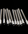 100Pcs 0.7mm Silver Metal Watch Thread Stem Crown Extender Set for Precision Professional Winding and Extension Bars Portable Durable Repair Kit