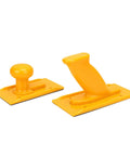 Rock Solid Two Piece Table Saw Push Stick And Router Push Block Kit Featuring Textured Abs Plastic And Ergonomic Non Slip Handles For Smooth Safe Woodworking Daily Use on a white background.