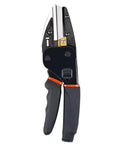 Heavy Duty All Purpose Scissors And Utility Cutter With 6 In 1 Function for industry and home use featuring black handles