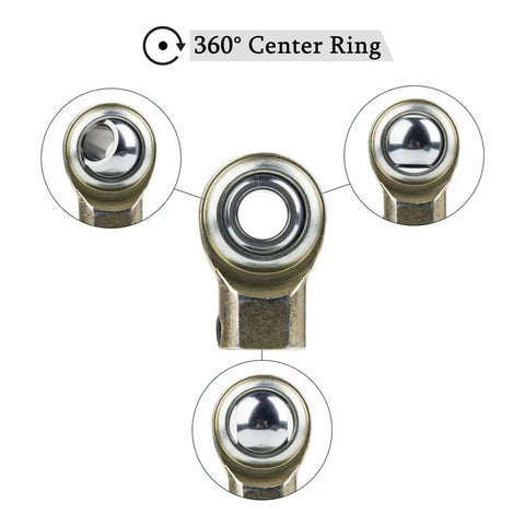 Clutch Rod Permanent Repair Kit For Ford F Series Trucks 1987 To 2010 F150 F250 F350 F450 F550 Powerstroke Bronco Replaces Worn Rod End Bushings And Pin With Durable Steel Heim Joint, 360° center ring