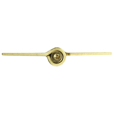 Heavy Duty 4.5 Inch Spring Hinge For Interior And Exterior Doors with satin brass finish and self-closing feature.