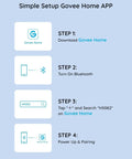 Setup steps for Dual Smart Plug 4 Pack With WiFi Bluetooth Outlet, 15A, Works With Alexa And Google Assistant via Govee Home app