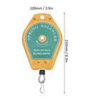 Retractable Spring Balancer for Tools, 3 to 5 kg (6.6 to 11 lbs), with Fixture Holder and Fittings, yellow and green design