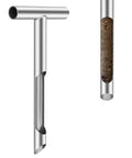 12 Inch Stainless Steel Soil Core Sampler Probe With T Handle Pro Grade Heavy Duty Garden And Farm Soil Testing Tool For Clean Cores