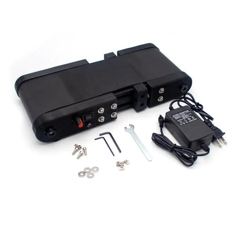 Compact Mini Conveyor Belt With Variable 12V DC Motor Rolling Smoothly Through DIY Builds Featuring Durable PVC Track And Sturdy Aluminum Base Designed To Help You Hit The Ground Running On Every Project