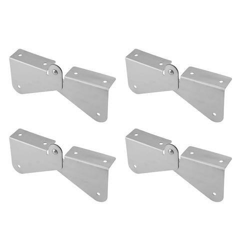 Gutter Extension Hinge for Downspouts, Easy Install, Universal fit stainless steel set of 4 hinges, stable drainage connection.